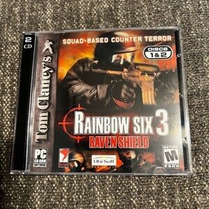 2003 PC CD ROM Tom Clancy's Rainbow Six 3 Raven Shield 2 disc Rated M